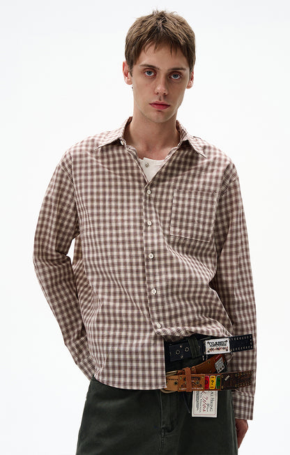 MADWITCH CHECKERED LONG SLEEVE SHIRT #RC86