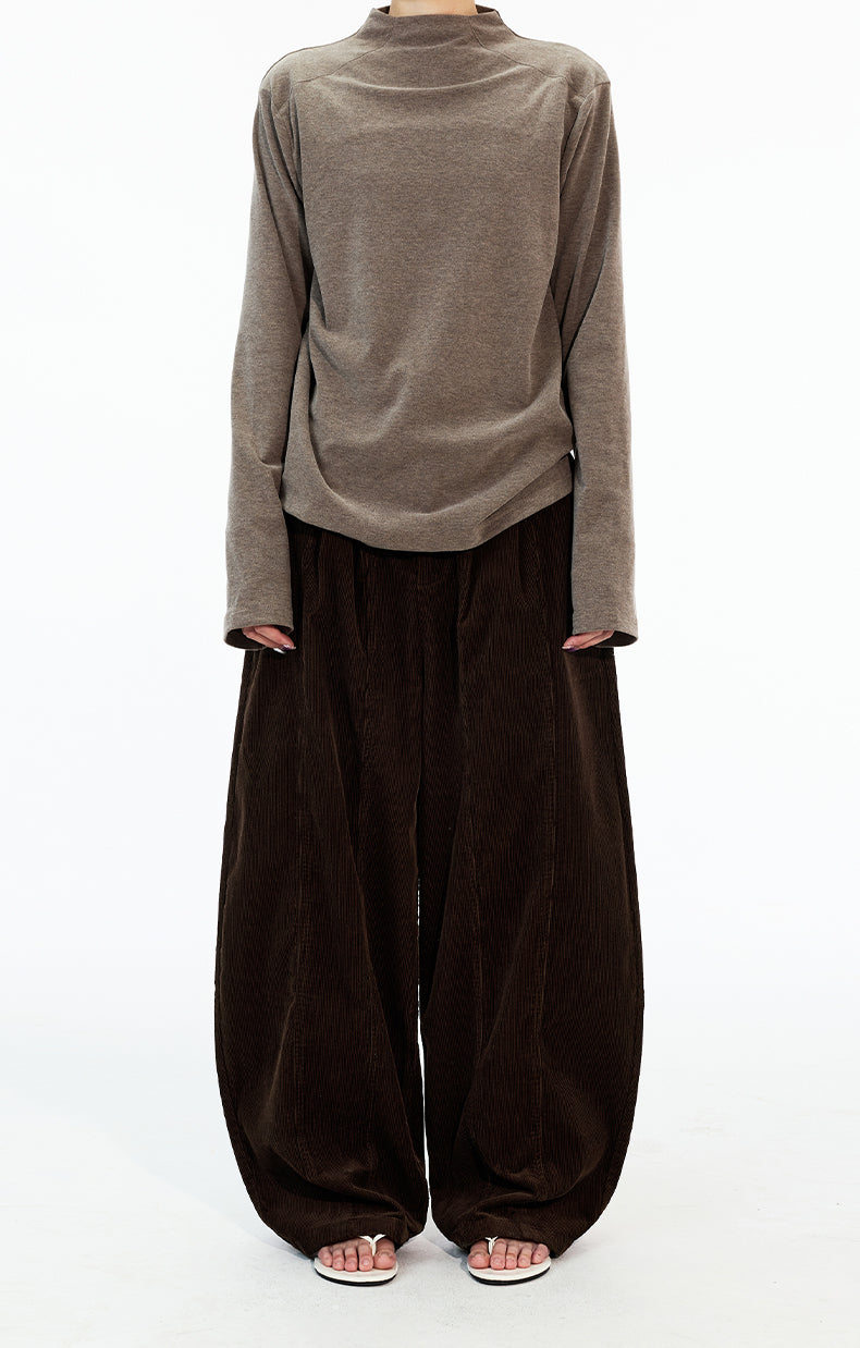 MADWITCH DOUBLE PLEAT CORDUROY TROUSERS #CK6935