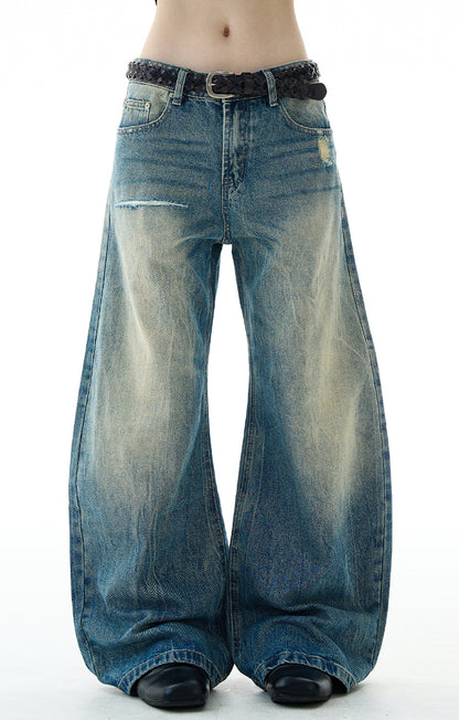 MADWITCH WASHED DISTRESSED JEANS #G6861