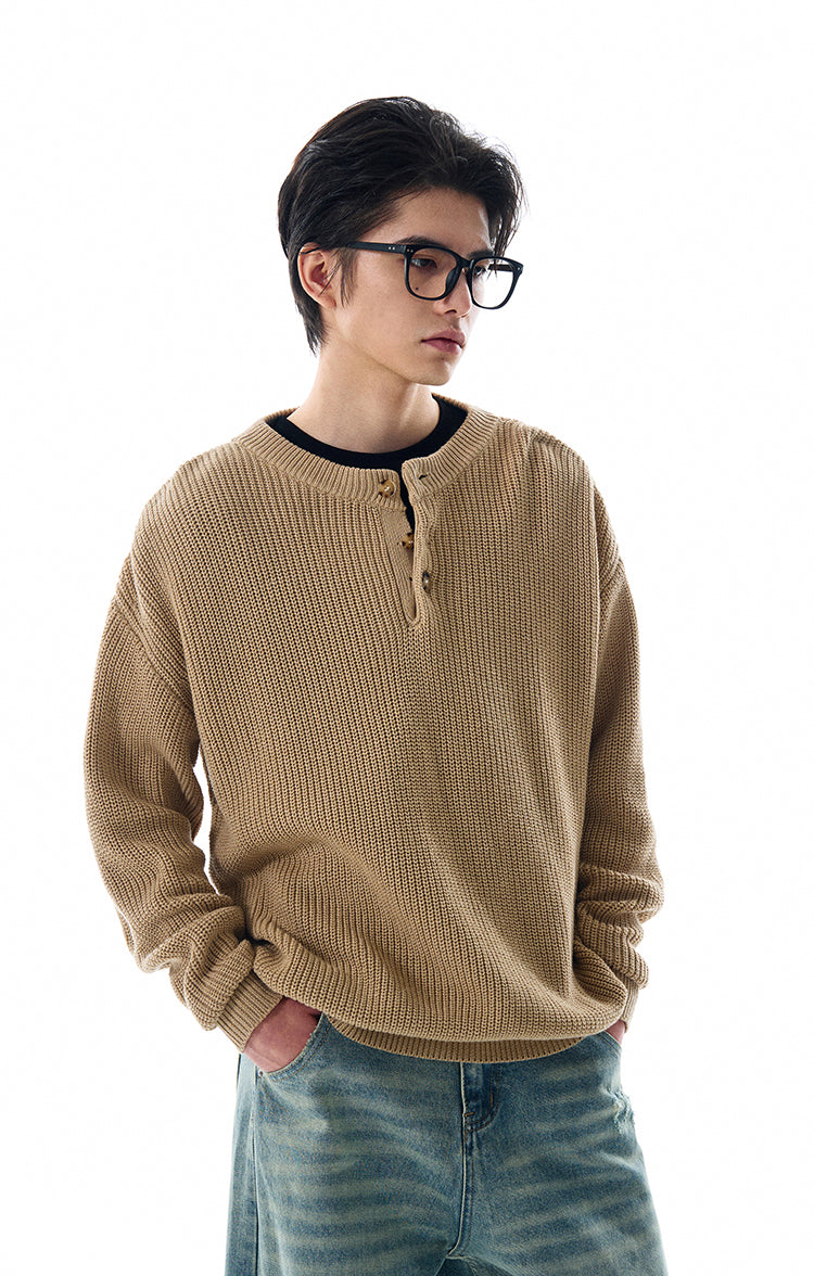 MADWITCH LOOSE KNITTED SWEATER #MFY213