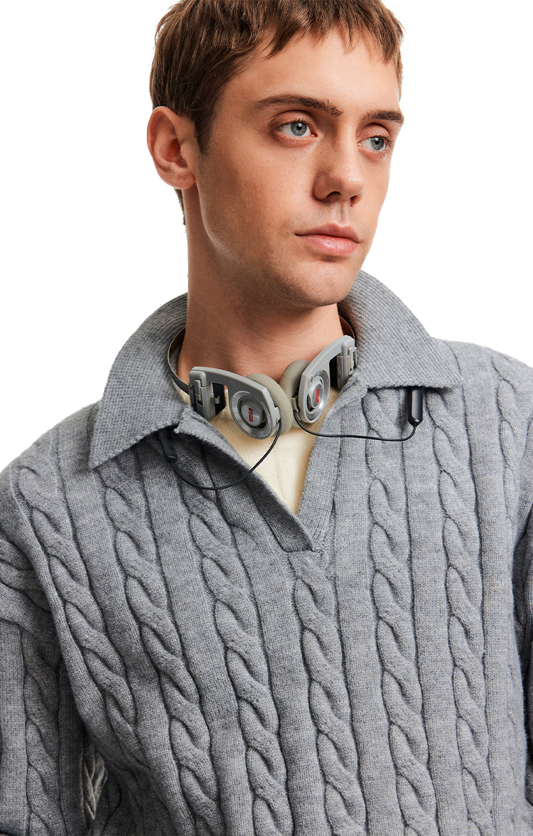 MADWITCH TWIST COLLAR KNIT #C2509Q25