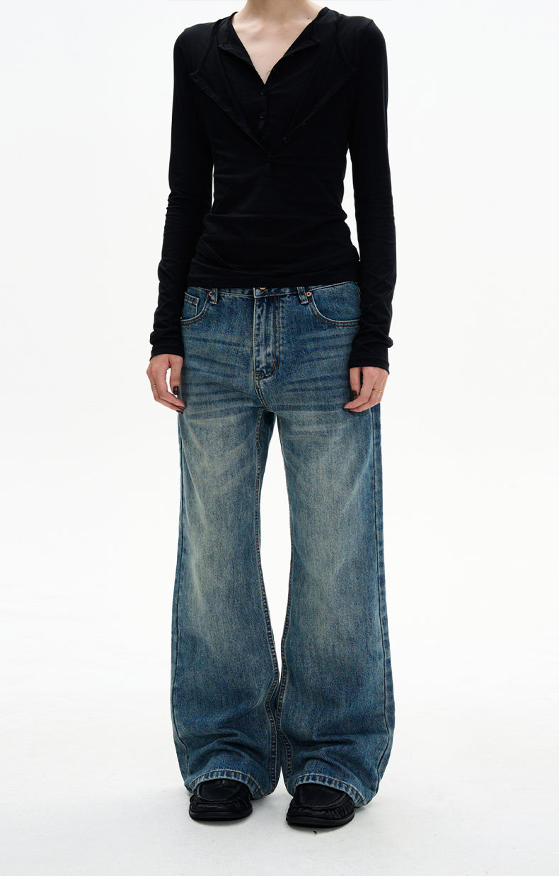 MADWITCH AGED STRAIGHT DENIM #N5531