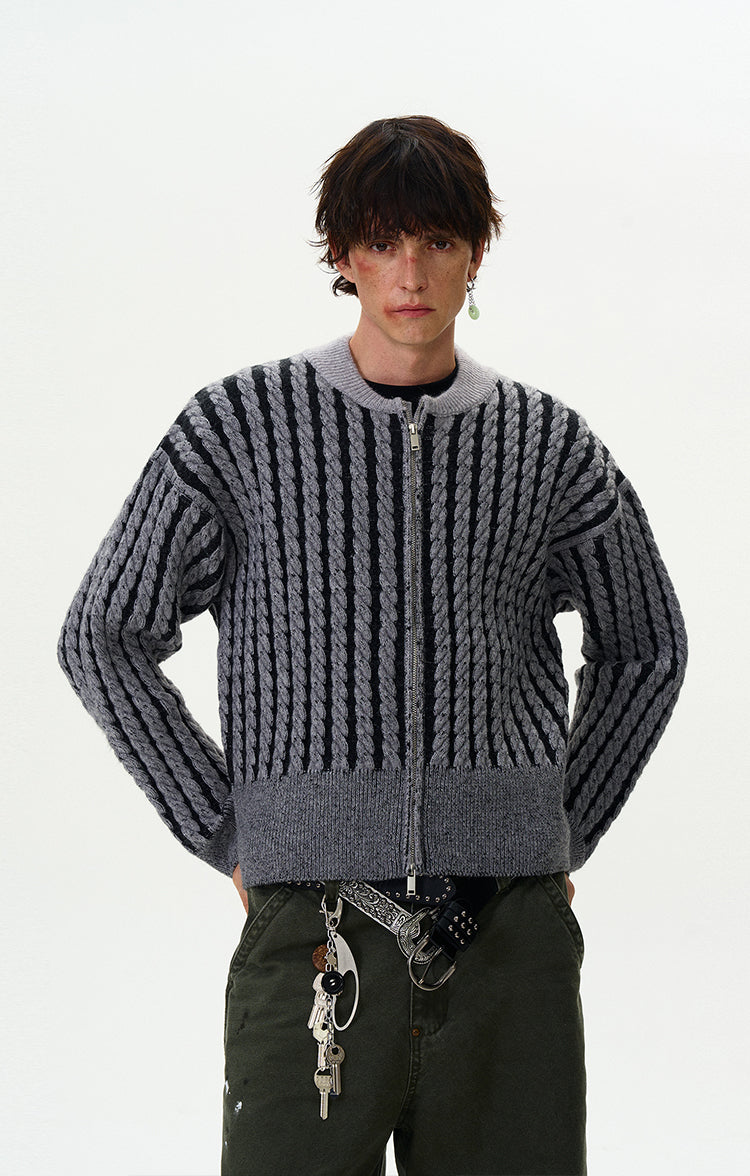MADWITCH CABLE-KNIT CARDIGAN SWEATER #81129