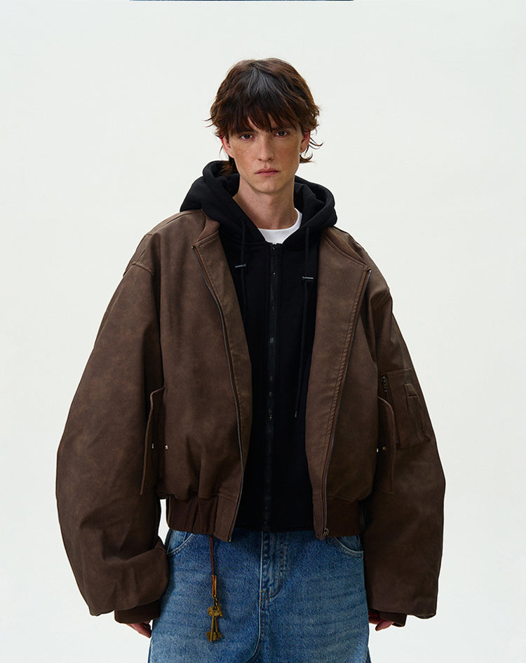 MADWITCH VINTAGE LAYERED JACKET #MY8011