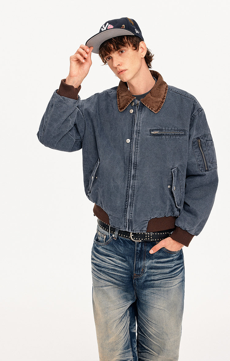 MADWITCH COLORBLOCK WORKWEAR BOMBER JACKET #CW1329