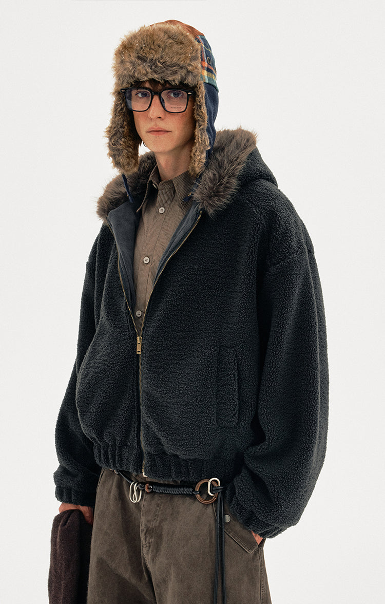MADWITCH SHEAR HOODED COAT #BBXM026