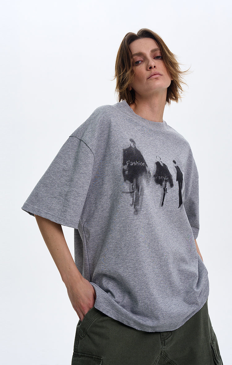 MADWITCH VERSATILE VIBE PRINT T-SHIRT #329