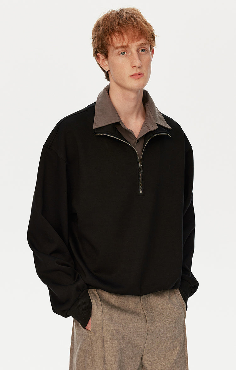 MADWITCH DOUBLE COLLAR SWEATSHIRT #WY730