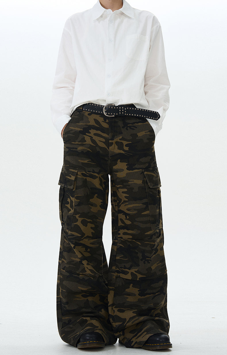 MADWITCH STREET CAMO CARGO PANTS #L633