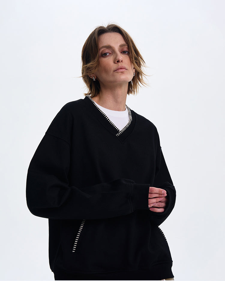 MADWITCH V-NECK CASUAL LONG SLEEVE #0207