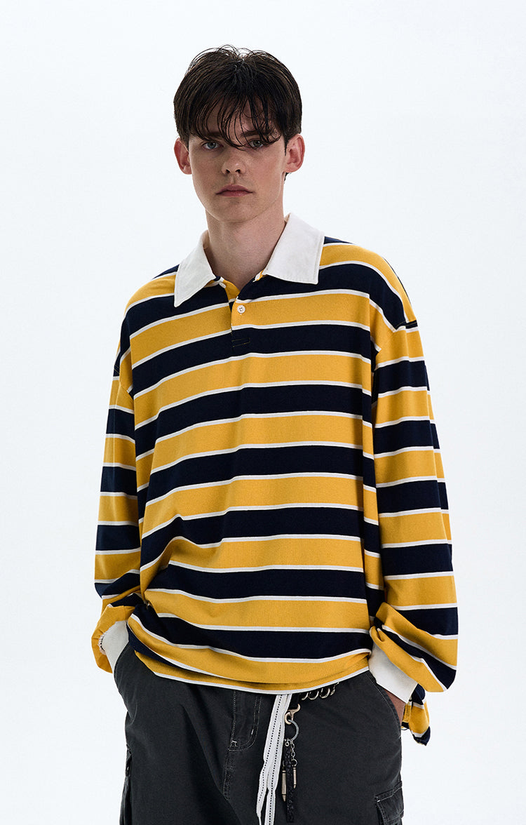 MADWITCH COLORBLOCK STRIPED LONG SLEEVE TEE #T56