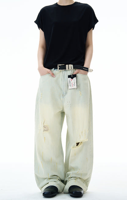 MADWITCH POST-APOCALYPTIC RIPPED JEANS #68122