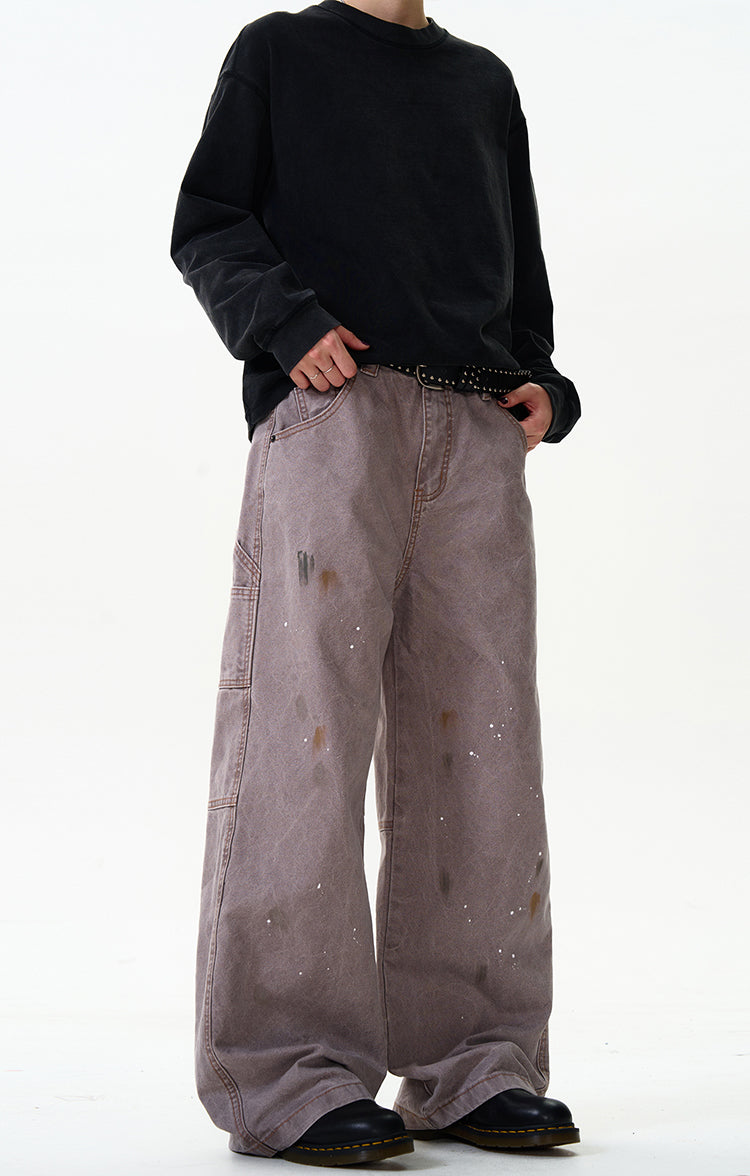 MADWITCH STREET STYLE STRAIGHT-LEG JEANS #CK3355