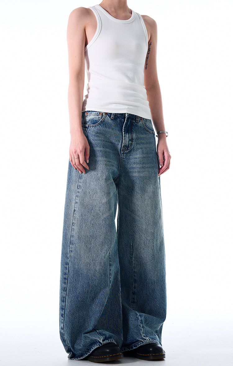 MADWITCH HEAVY-DUTY WIDE-LEG JEANS #CK9501