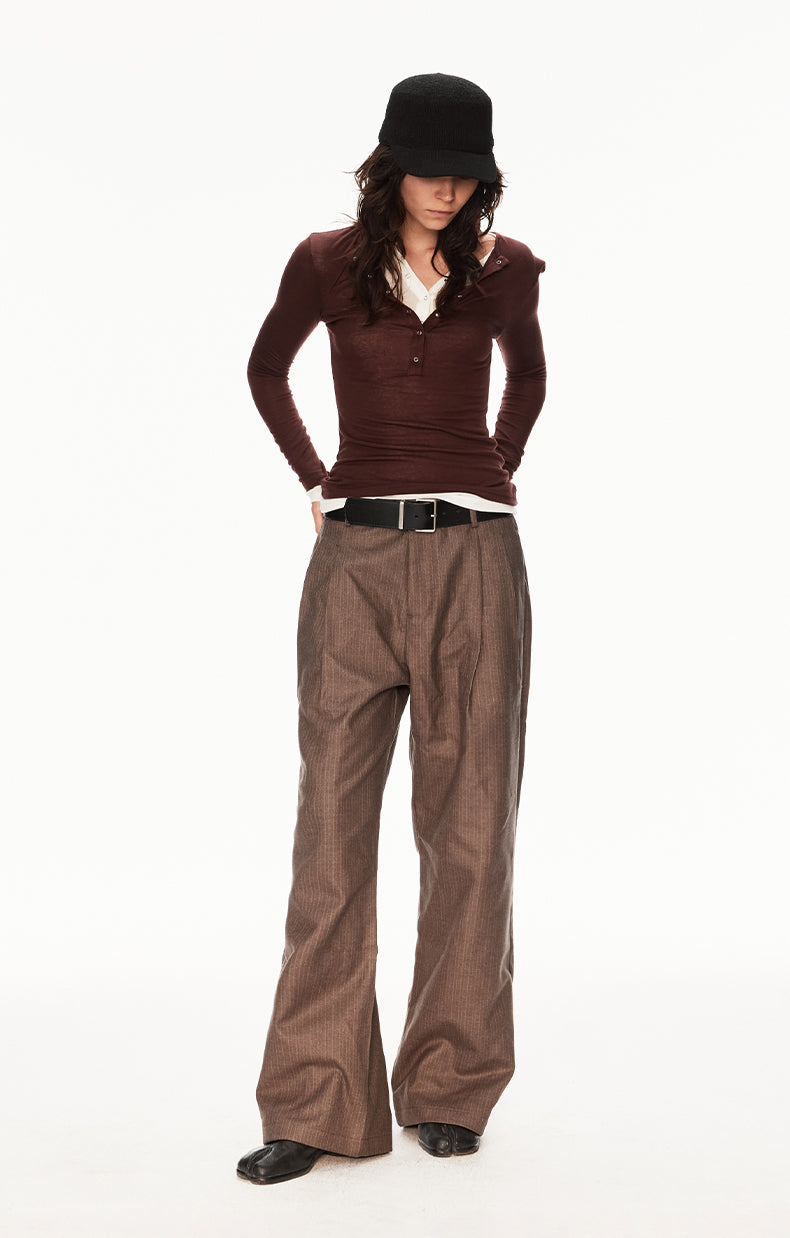 MADWIT HERITAGE PLEATED TROUSERS #GPH6937