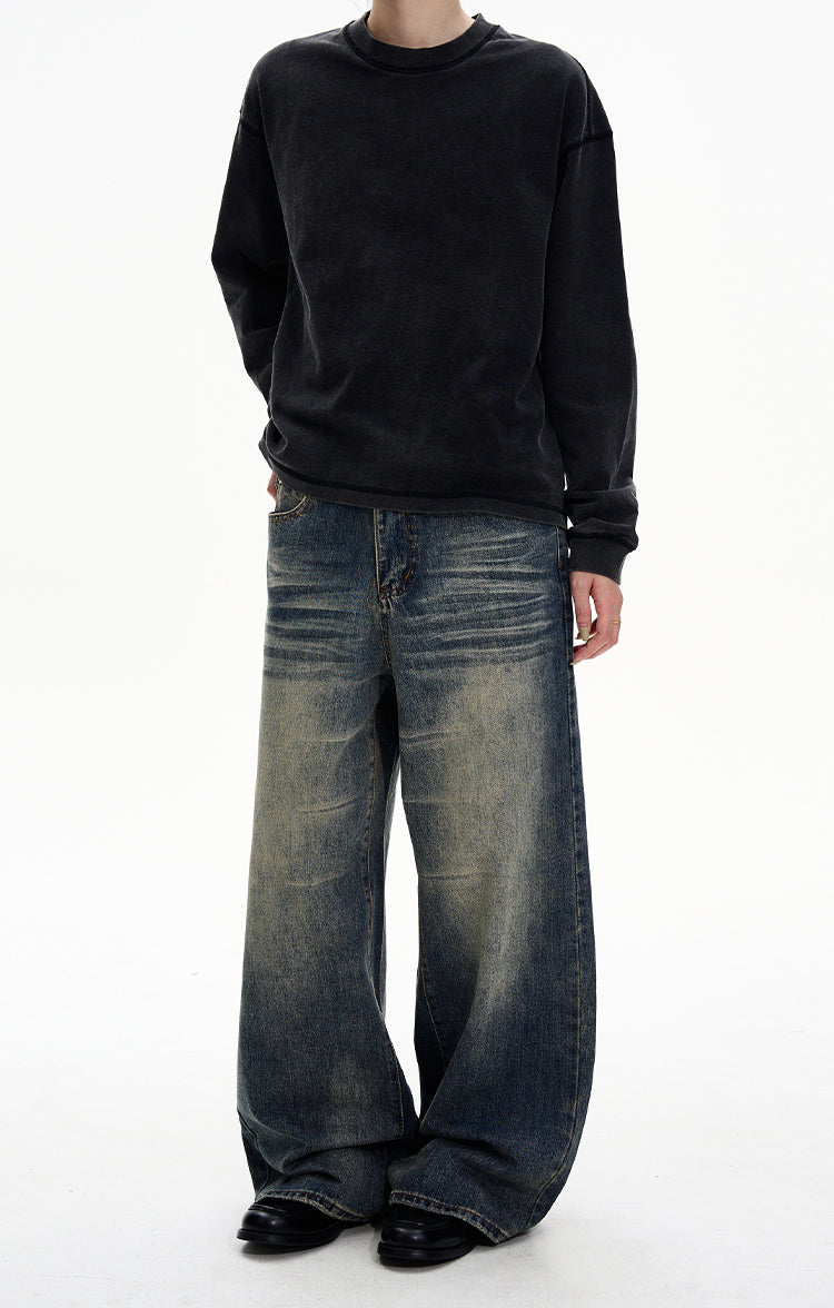 MADWITCH VINTAGE WIDE JEANS #8612