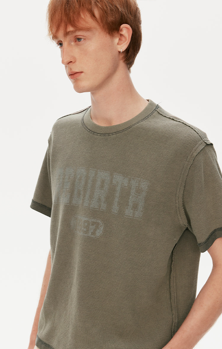 MADWITCH VINTAGE LETTER TEE #AW26020