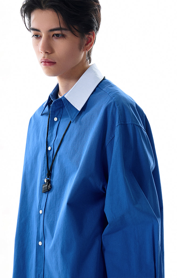 MADWITCH LOOSE SOLID COLOR SHIRT #RC140