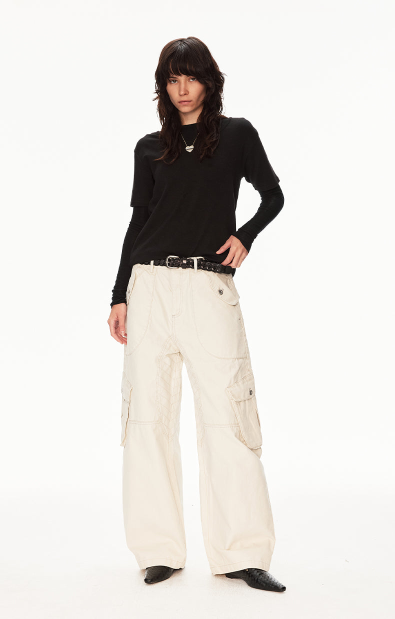MADWIT DECONSTRUCTED UTILITY PANTS #CK6955