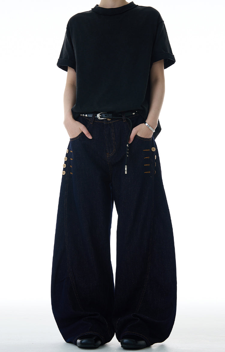 MADWITCH BUCKLED CASUAL JEANS #UTU001