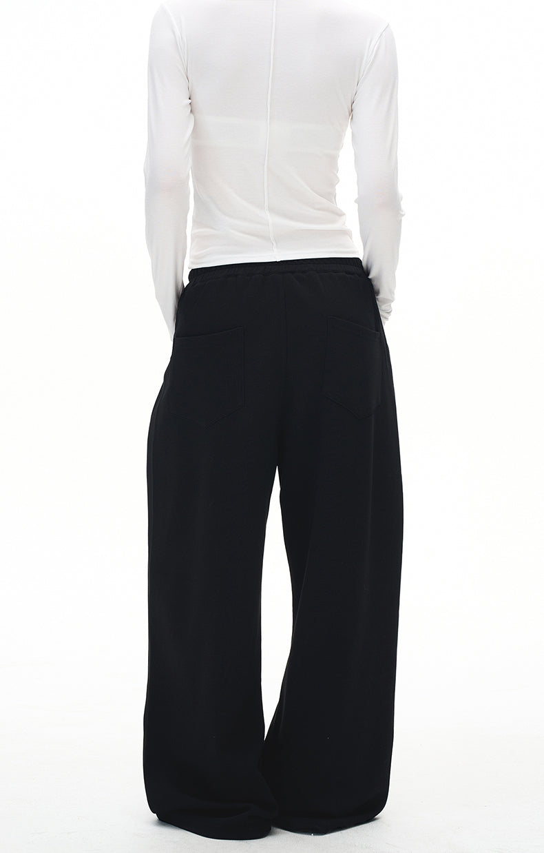 MADWITCH GREY WIDE LEG SWEATPANTS #C959