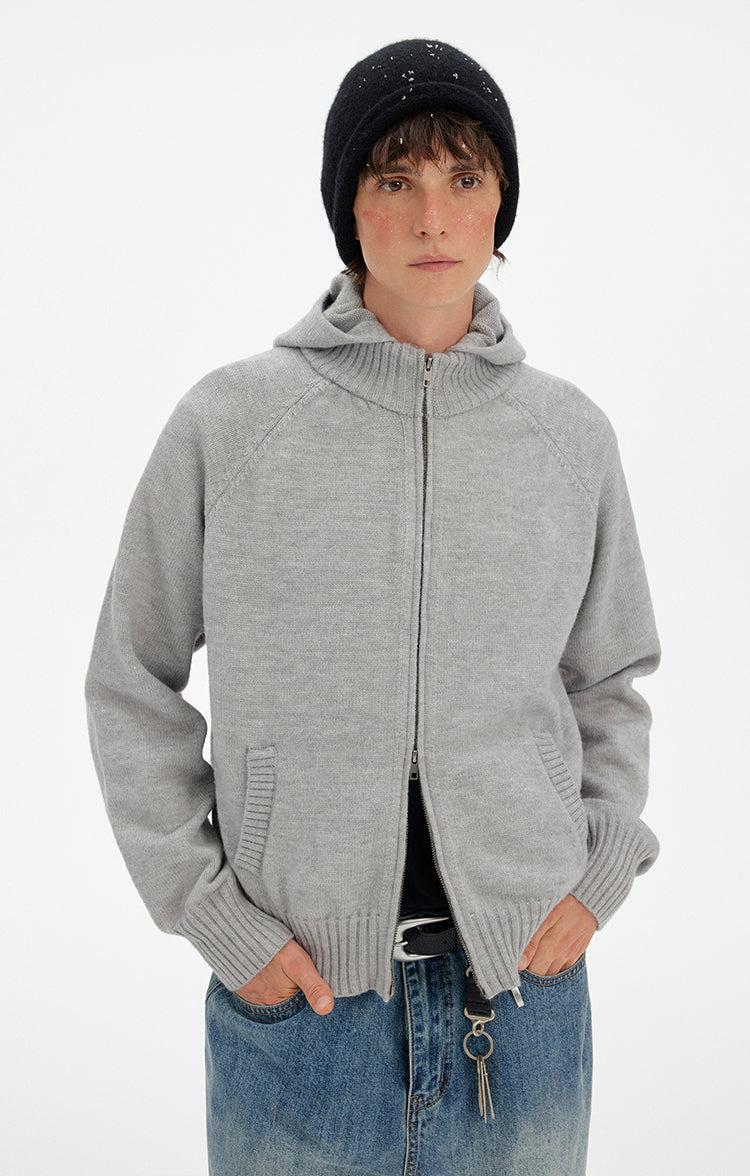 MADWITCH RETRO HOODED KNIT CARDIGAN #MY017