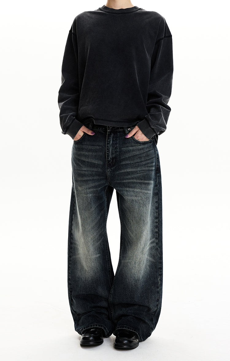 MADWIT CHDARK BLUE WASHED JEANS #CK5568