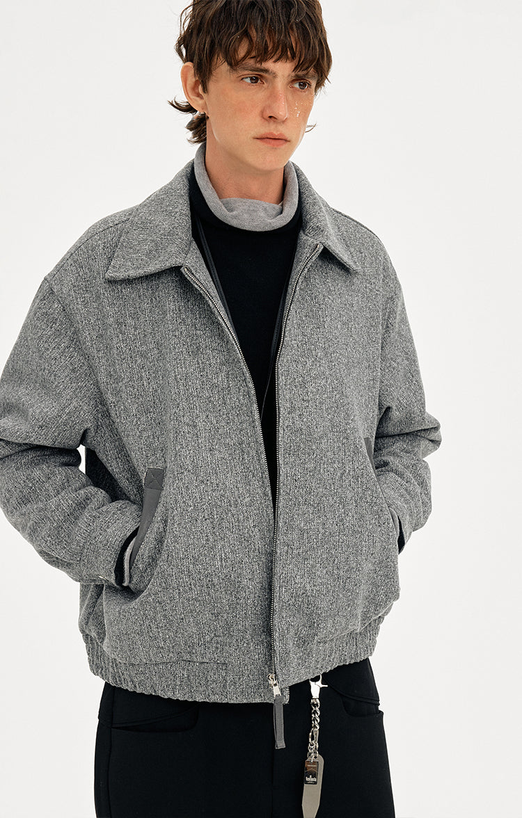 MADWITCH NOTCHED COLLAR QUILTED OVERCOAT #OY2557