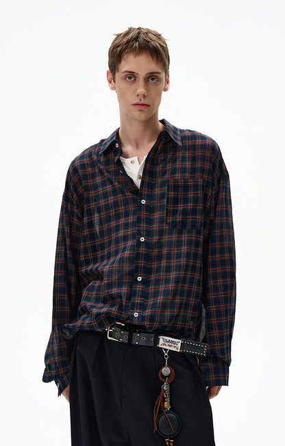 MADWITCH UNISEX VINTAGE OLD MONEY STYLE LONG SHIRT #CR606