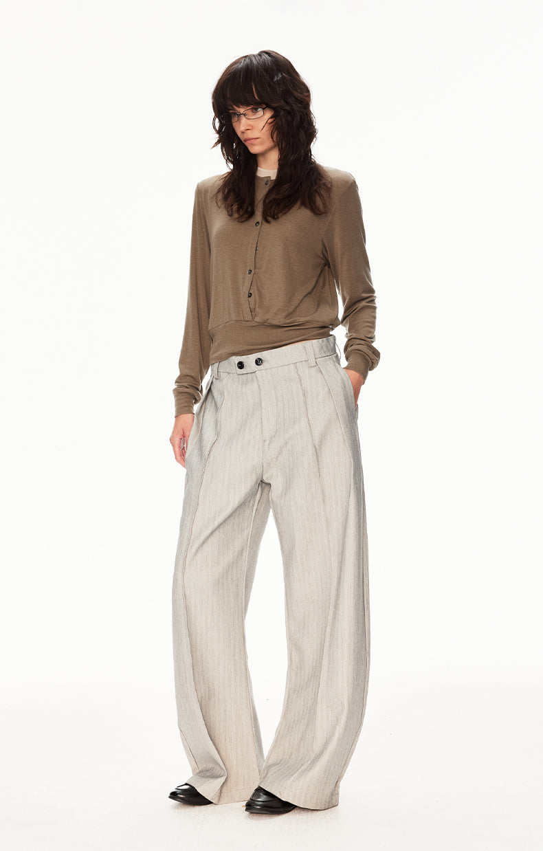 MADWIT DRAPED WIDE TROUSERS #CK6969
