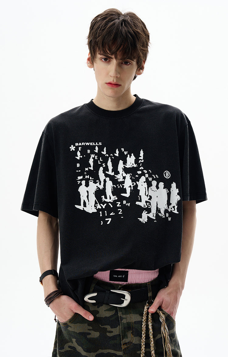MADWITCH ARTISTIC PRINTED TEE #25707