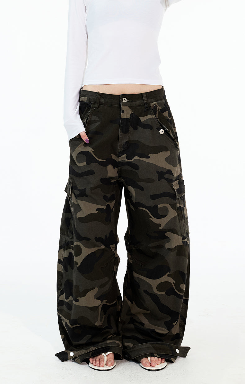 MADWITCH CAMOUFLAGE WASH WORK PANTS #Z053