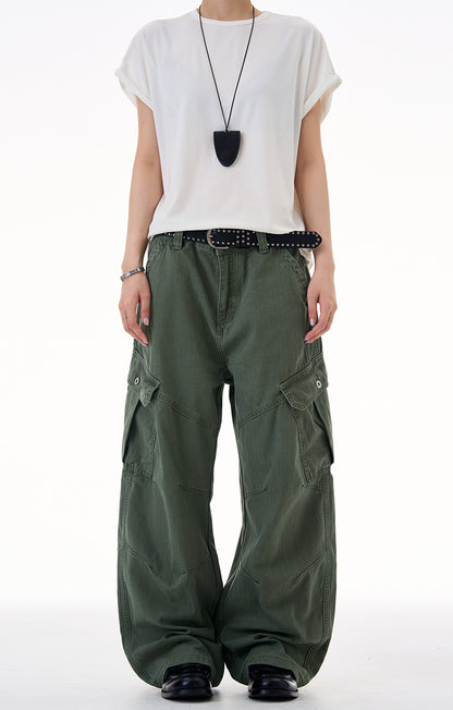MADWITCH UTILITY RELAXED FIT PANTS #CK3557