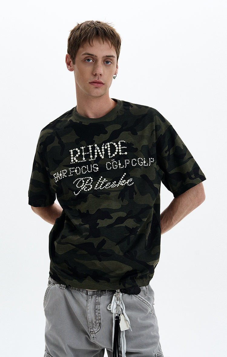 MADWITCH PEARL STUD TEE #L954