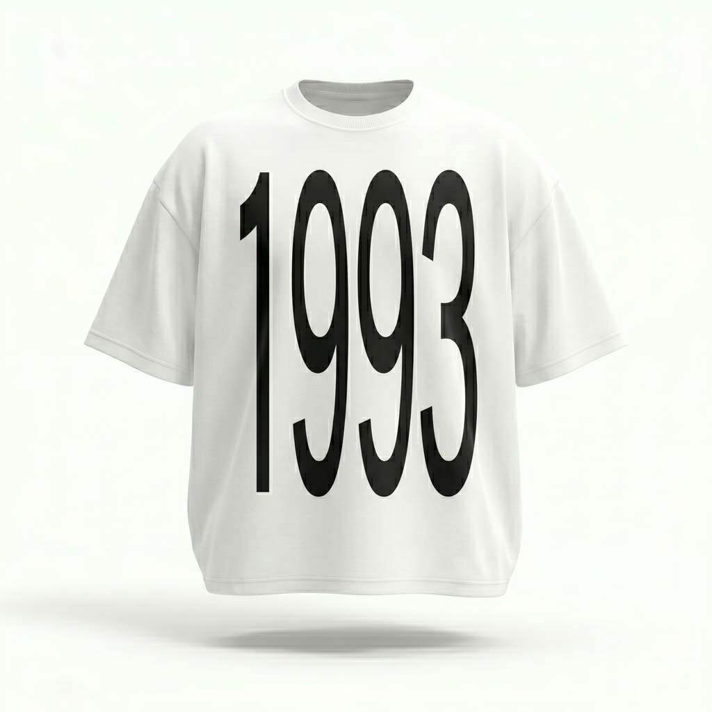 MADWITCH VINTAGE YEAR PRINT TEE #M1116