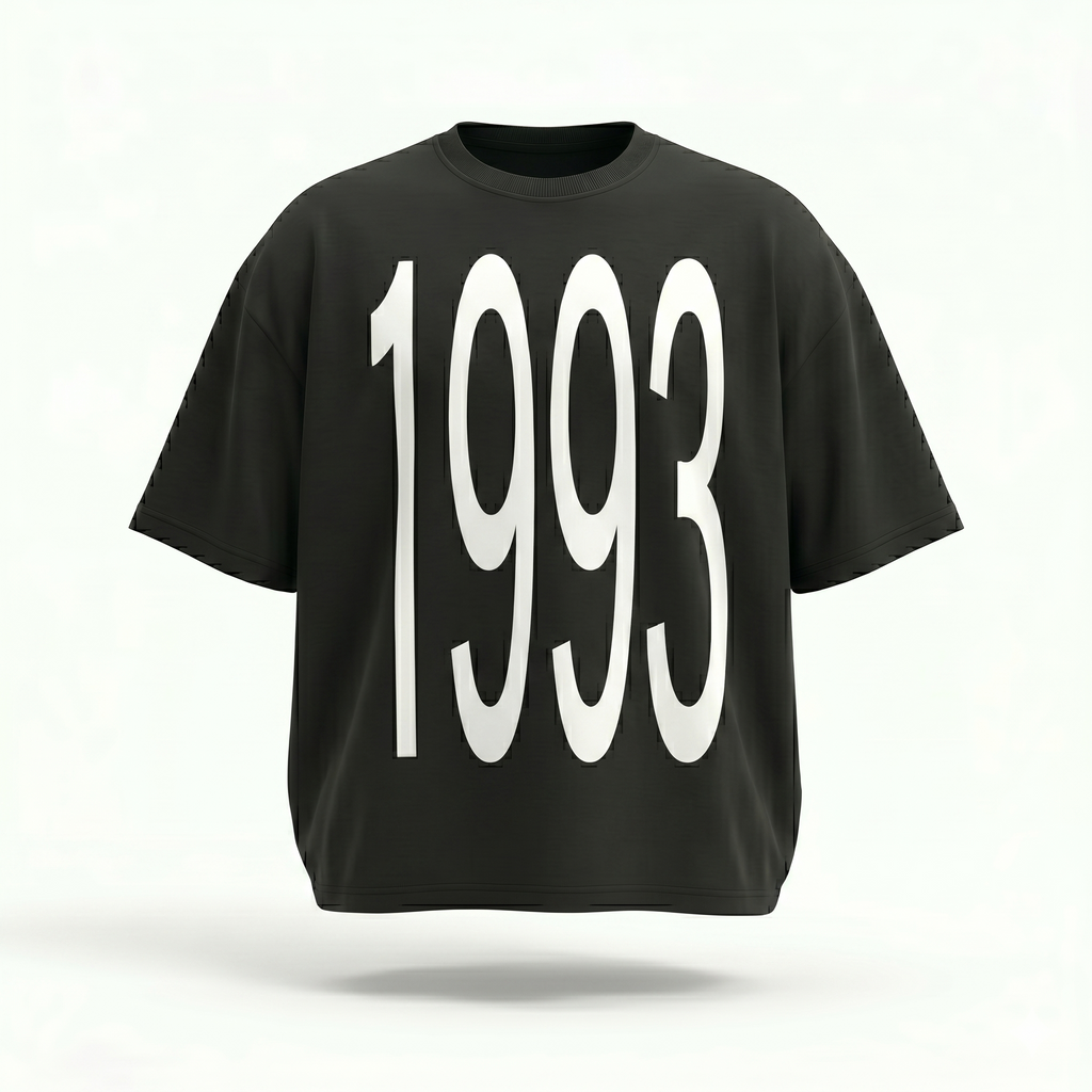 MADWITCH VINTAGE YEAR PRINT TEE #M1116