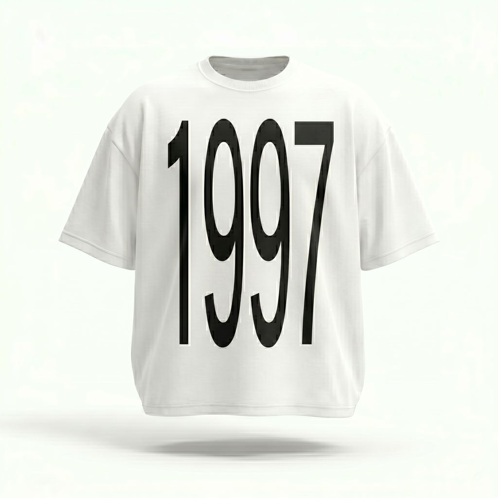 MADWITCH VINTAGE YEAR PRINT TEE #M1116