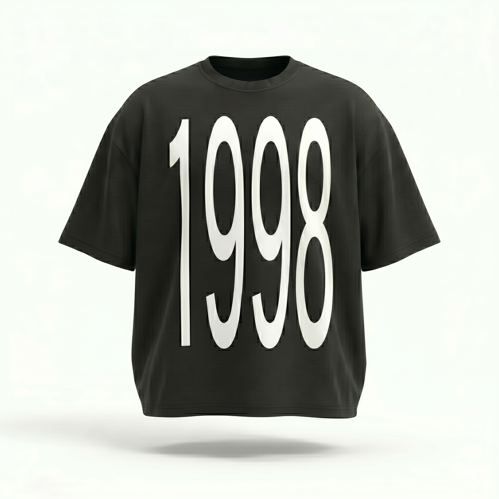 MADWITCH VINTAGE YEAR PRINT TEE #M1116