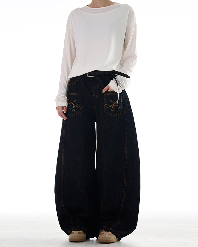 MADWITCH REVERSED FRONT AND BACK DENIM JEANS #NB128