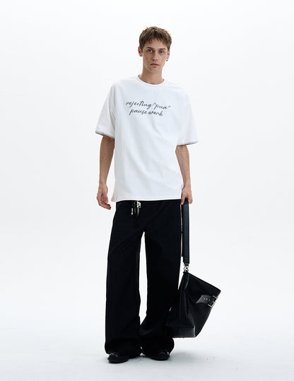 MADWITCH VERSATILE EMBROIDERED T-SHIRT #880312