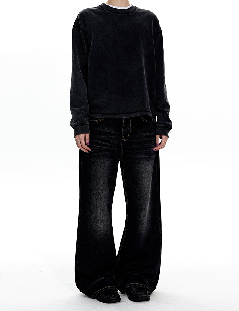 MADWITCH NARROW WASH FLARE JEANS #6118