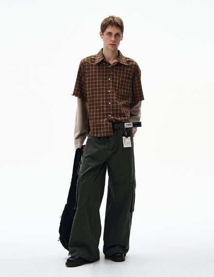 MADWITCH UNISEX FAUX TWO-PIECE SHIRT #CR601