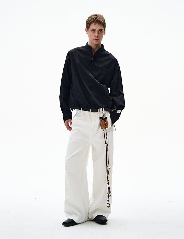 MADWITCH UNISEX HALF-ZIP PULLOVER SHIRT #C248Q25