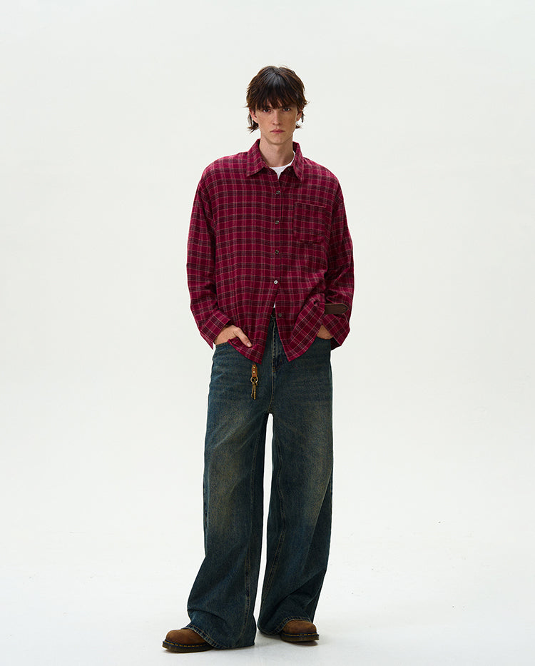 MADWITCH RED COTTON SHIRT #8926