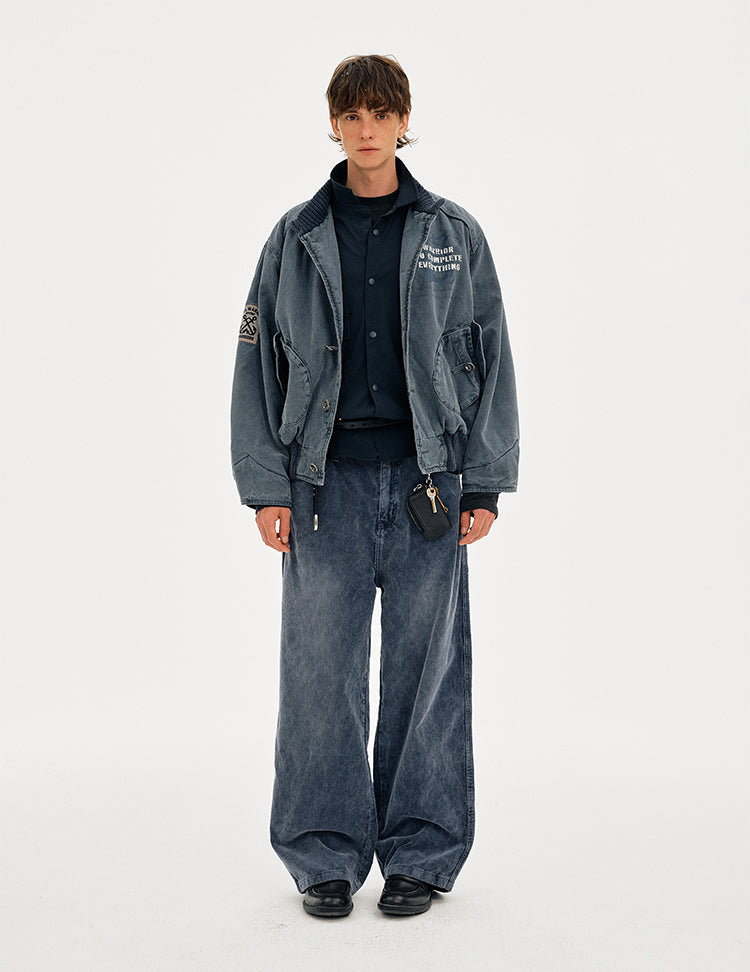 MADWITCH VINTAGE WASHED WORKWEAR QUILTED JACKET #AW25152