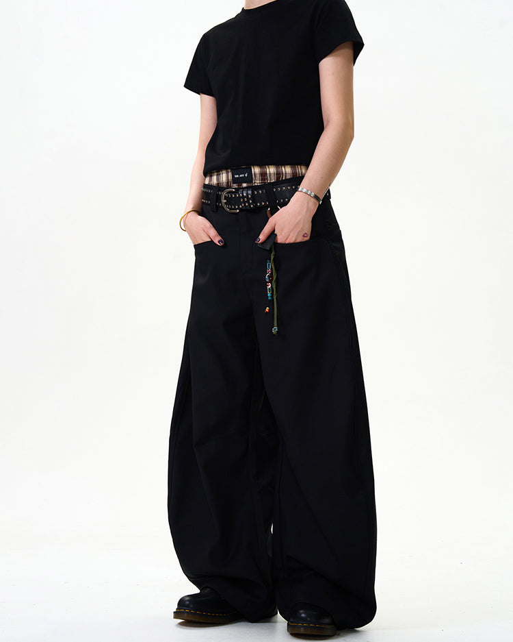 MADWITCH SLIM FIT CURVED CUT DRESS PANTS #CK6586