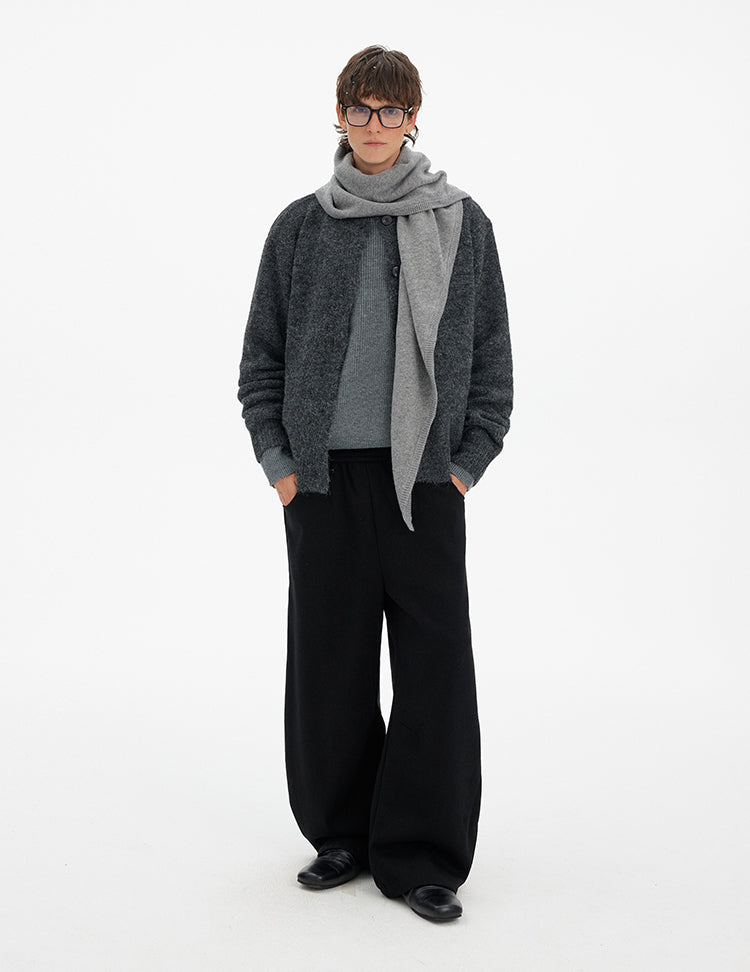 MADWITCH ATMOSPHERIC BUTTONED WOOL CARDIGAN #27399