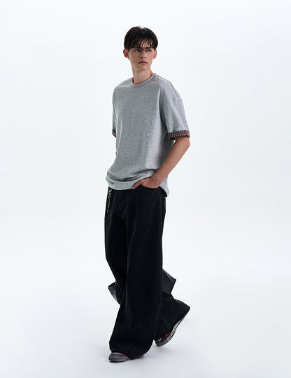 MADWITCH VINTAGE ROLLED HEM TEE #C1785C25