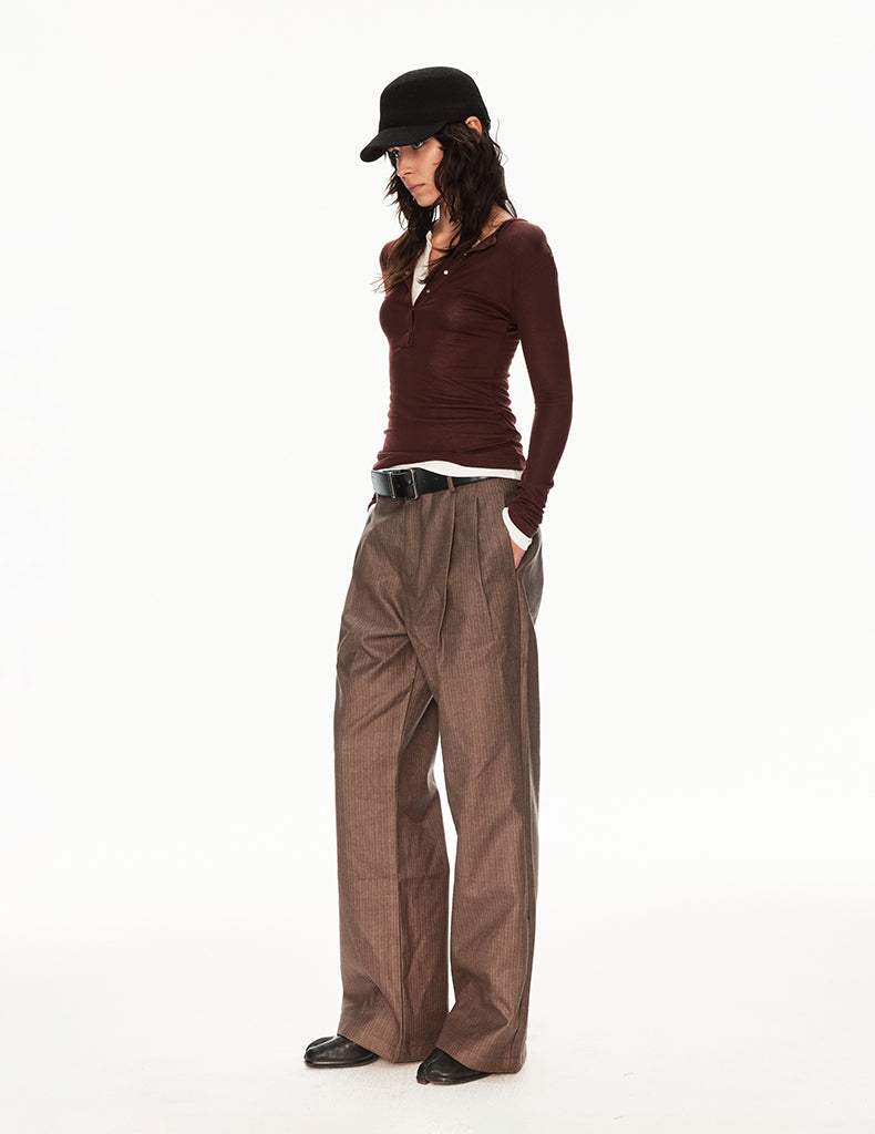 MADWIT HERITAGE PLEATED TROUSERS #GPH6937
