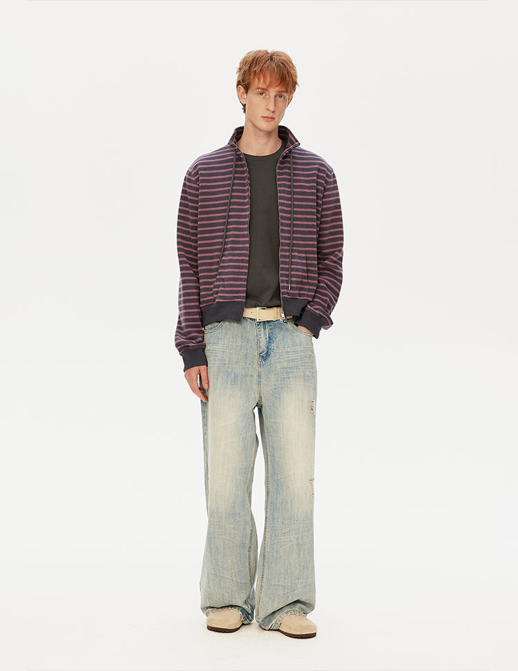 MADWITCH VINTAGE STRIPE CARDIGAN #W315